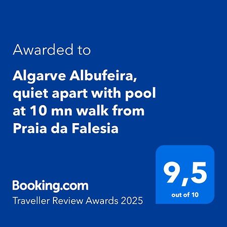 Algarve Albufeira, Quiet Apart With Pool At 10 Mn Walk From Praia Da Falesia Olhos de Agua  Exteriör bild