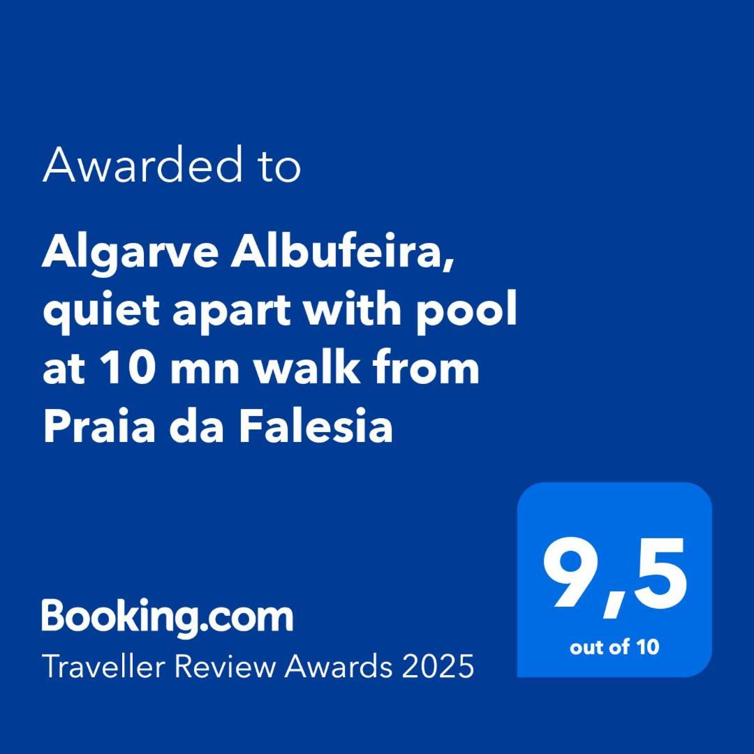 Algarve Albufeira, Quiet Apart With Pool At 10 Mn Walk From Praia Da Falesia Olhos de Agua  Exteriör bild